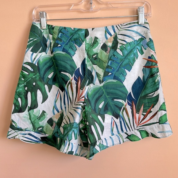 EUC Nev & Lizzie (Shade Critters) Palm Print Ruffle Shorts Size 16 - Picture 4 of 7